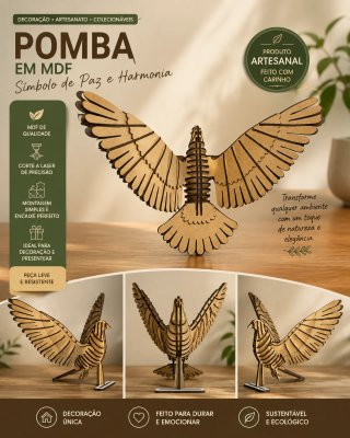 Pomba em MDF