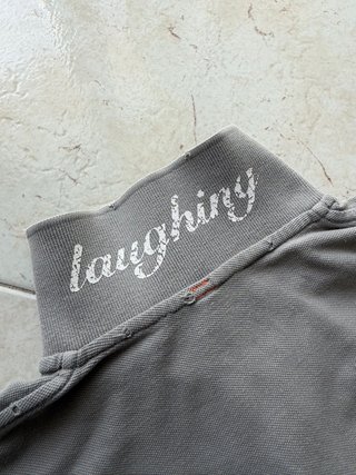 Polo Sun68 Grigia Logo Bianco Distressed - 14 anni
