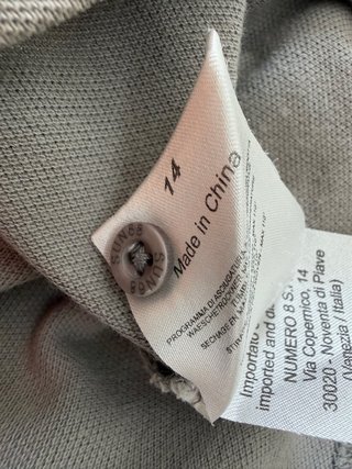 Polo Sun68 Grigia Logo Bianco Distressed - 14 anni