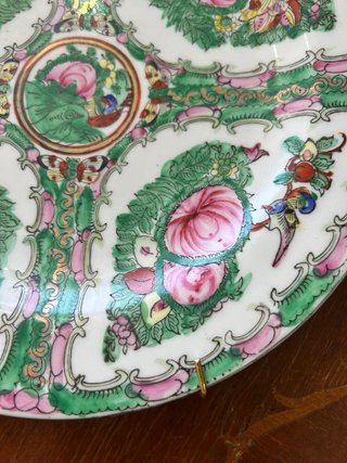 Plato Decorativo de Porcelana Macao (Años 70)