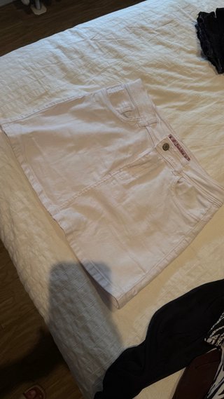 Falda blanca vaquera