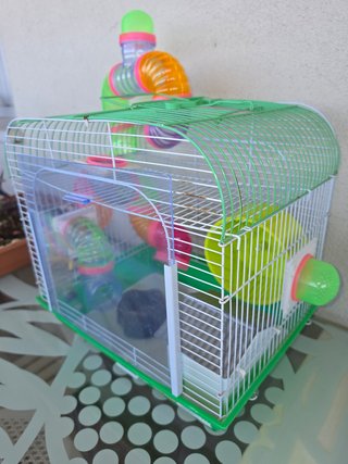 Jaula Hamster con Tubos y Accesorios