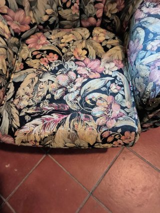 Diván vintage floral