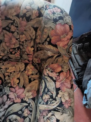 Diván vintage floral