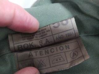 Mono militar verde caqui Cierre por cremallera