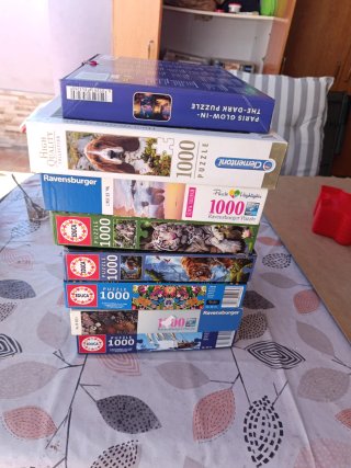 Lote 7 Puzzles 1000 Piezas