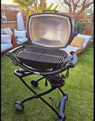 Barbacoa Weber Q2400 Eléctrica + Funda + Carro