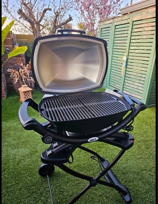 Barbacoa Weber Q2400 Eléctrica + Funda + Carro