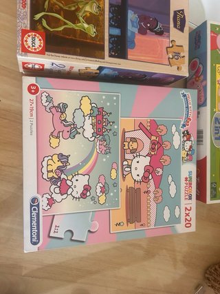 Lote 2 Puzzles Peppa Pig Glitter 2 en 1