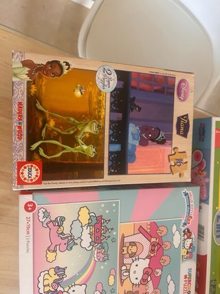 Lote 2 Puzzles Peppa Pig Glitter 2 en 1