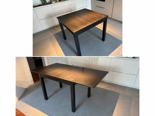 Mesa extensible IKEA BJURSTA madera oscura