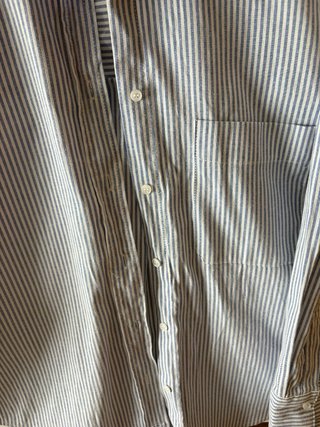 Camisa Zara Rayas Azul y Blanco