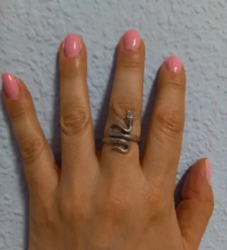 Anillo Serpiente Plata Ajustable