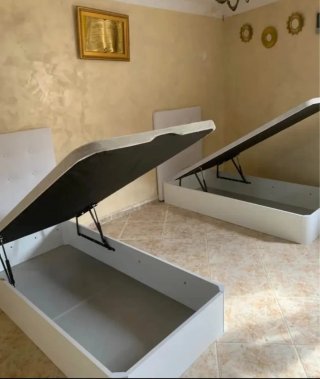 Canapés abatible madera con Colchónes