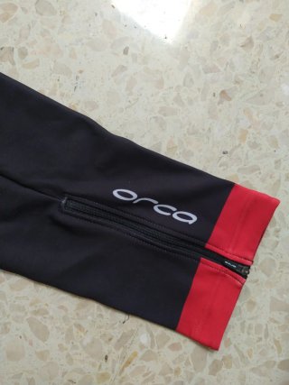 Perneras ciclismo Orbea negras y rojas talla xxl