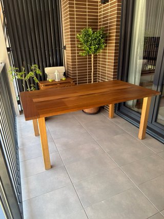 Mesa comedor exterior iroko 180cm