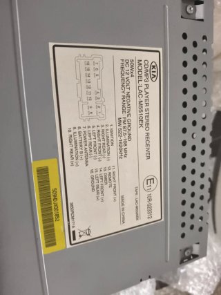 Radio CD Kia XDSS
