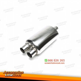 Silenciador trasero deportivo TA Technix de acero