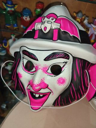 Lote 5 caretas plastico vintage terror Halloween