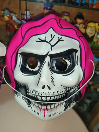 Lote 5 caretas plastico vintage terror Halloween