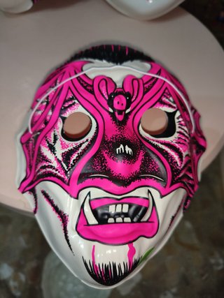 Lote 5 caretas plastico vintage terror Halloween