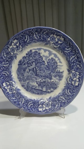 Plato de cerámica decorativo Quadri