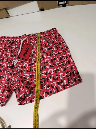 Bañador Hugo Boss Rojo Estampado