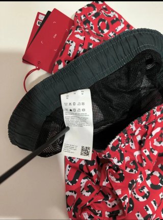 Bañador Hugo Boss Rojo Estampado