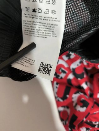Bañador Hugo Boss Rojo Estampado
