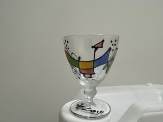 Set de copas y licorera artesanal Lago