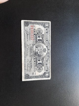 BILLETE 1 PESO DE 1896 DEL BANCO ESPAÑOL DE CUBA