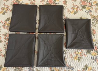 5 Tapas Cajas DRÖNA IKEA Gris Oscuro