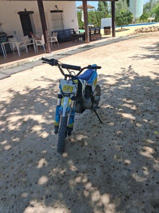 Moto REXO Motocross Azul y Blanca