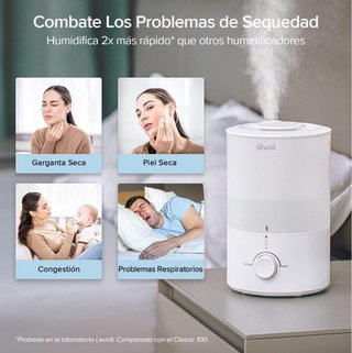 Humidificador Levoit 3L BPA Free Blanco. NUEVO