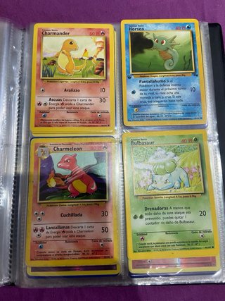 Álbum Pokémon Dragapult con cartas antiguas
