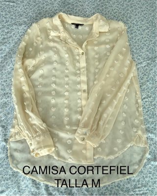 Camisa Cortefiel Talla M Beige