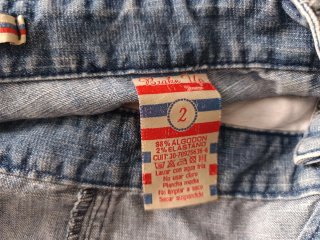 Peto vaquero mujer desgastado