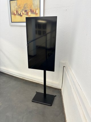 Soporte de suelo para TV negro