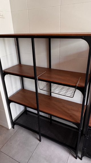 Estantería IKEA FJALLBO Negra y Madera