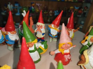 Lote 16 figuras goma pvc Gnomos star toys años 80