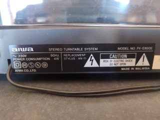 Tocadiscos Aiwa Negro/Gris