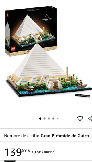 LEGO Arquitectura Gran Pirámide de Guiza NUEVO