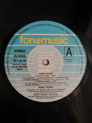 Vinilo LP King Kong