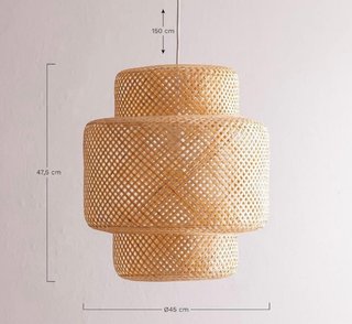 Lámpara de techo bambú SKLUM Mediterráneo