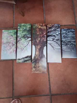 Cuadro de tela arbol Grande 50cm pequeño 30 cm alt