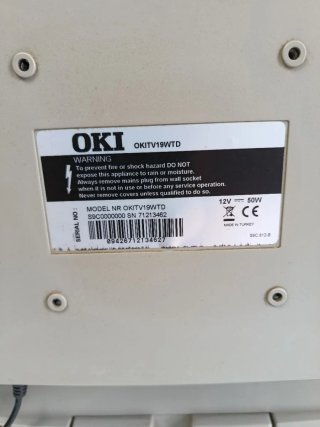 Monitor OKI Negro/Plateado
