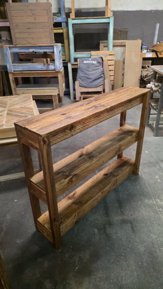 Consola Roble Madera Reciclada