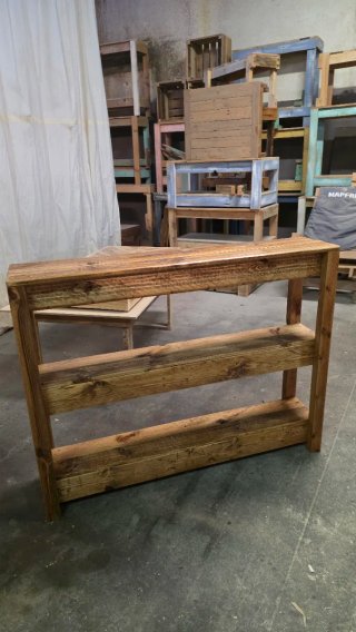 Consola Roble Madera Reciclada