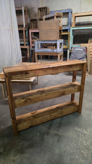 Consola Roble Madera Reciclada