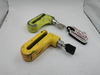 2 Candados Antirrobo Disco Moto Scooter